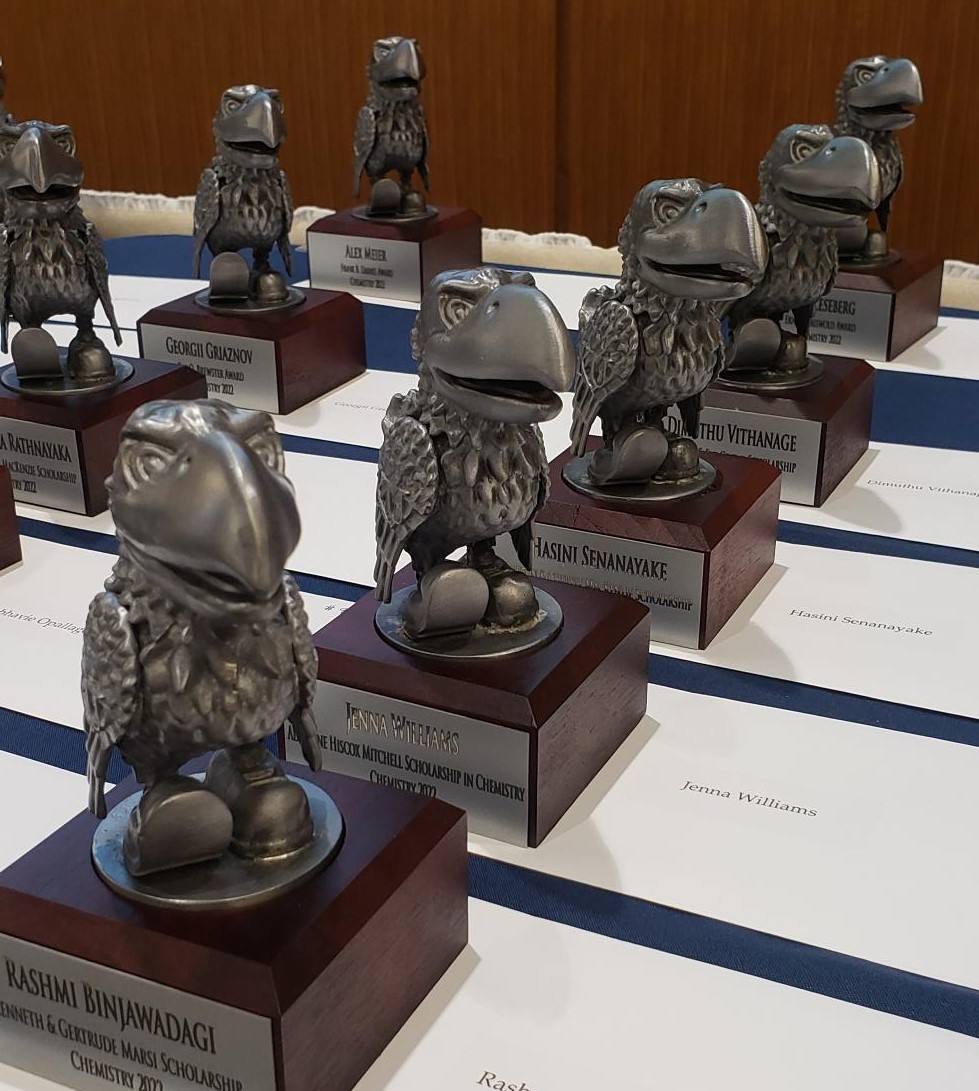 Jayhawk trophies