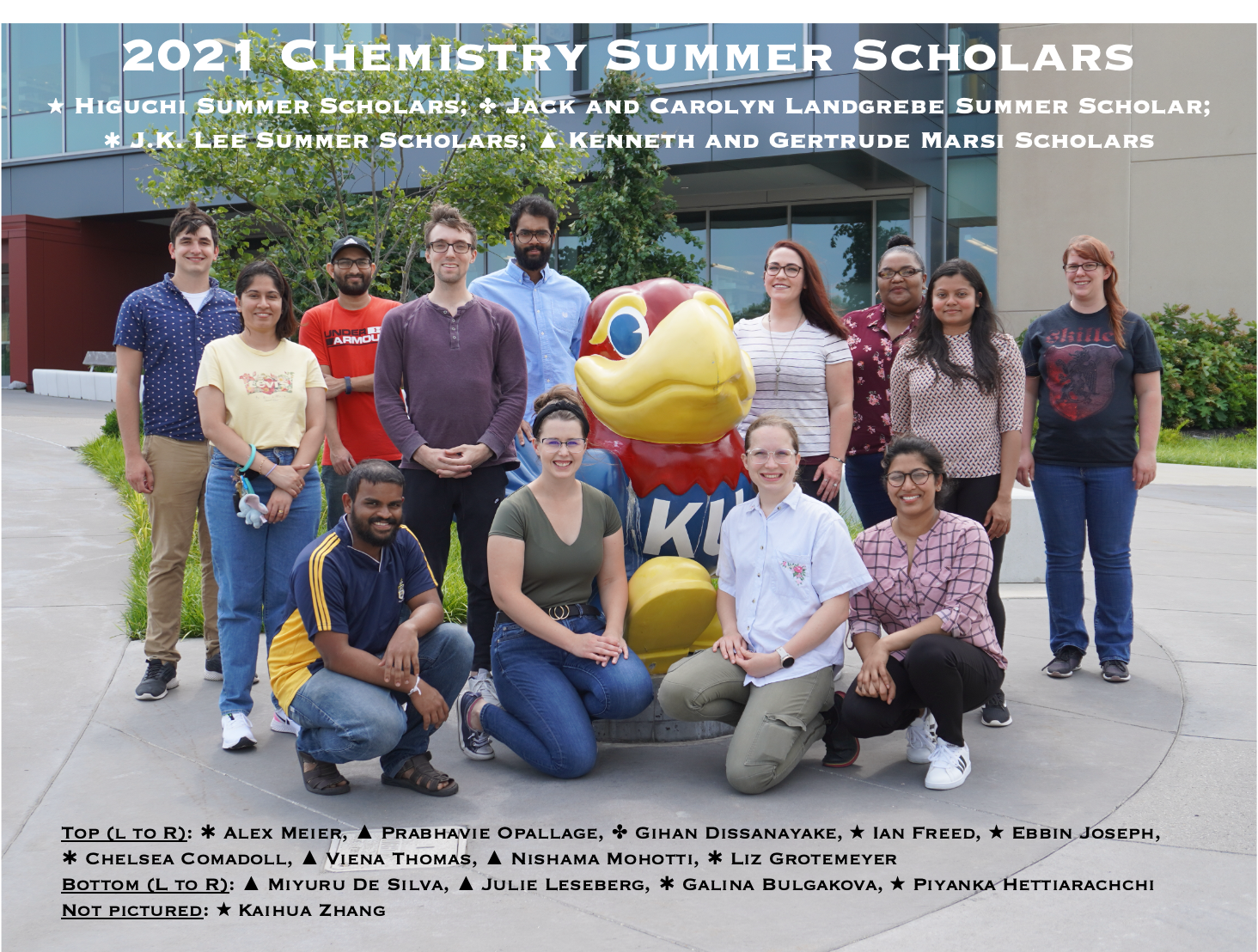 "2021 Summer Chemistry Scholars"